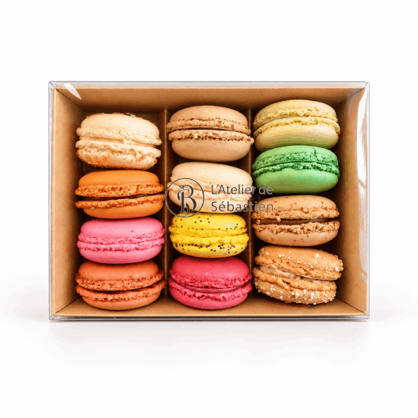 Boite de 12 macarons