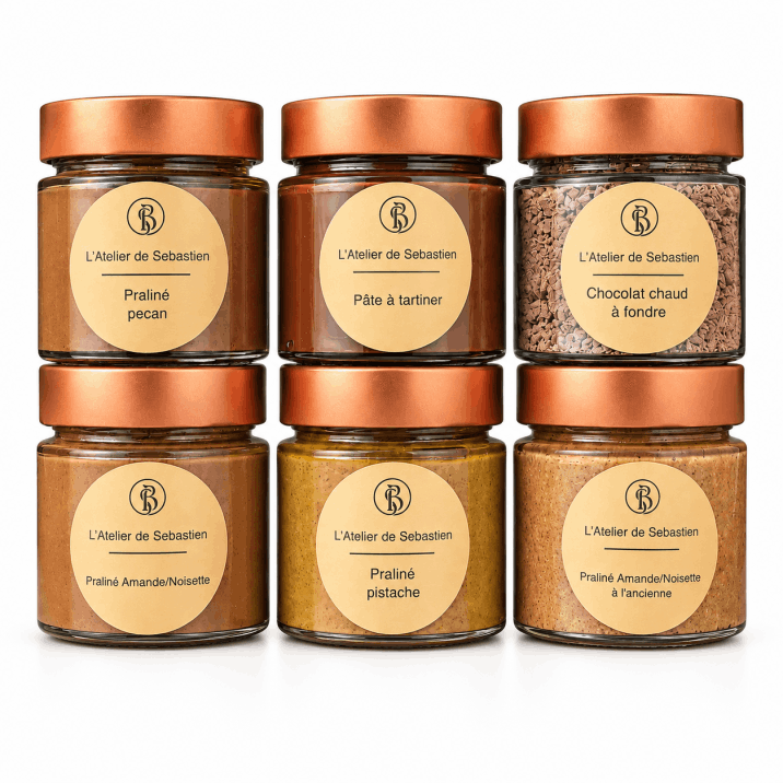 pot praliné chocolat chaud pate a tartiner artisanaux