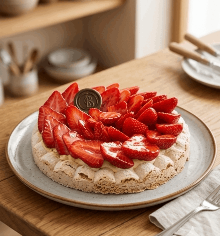 Douceur fraise macaron fraise patissier colombiers tourisme herault 34