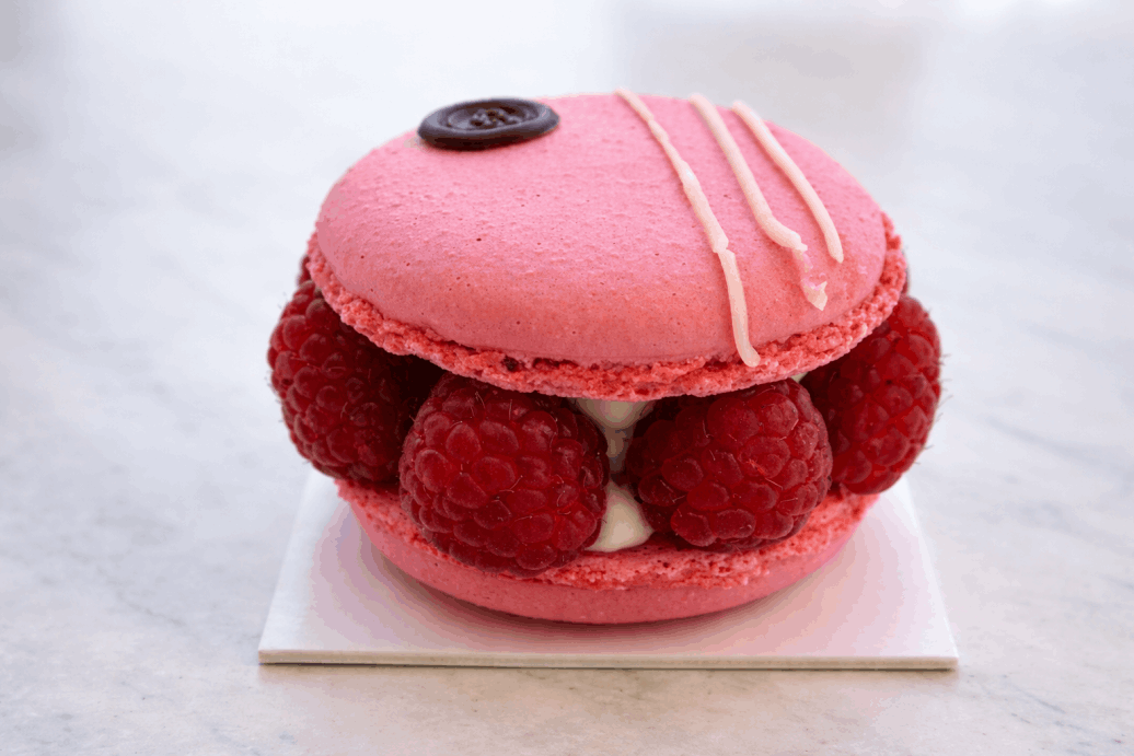 Macaron citron framboise patissier artisant 34 colombiers herault