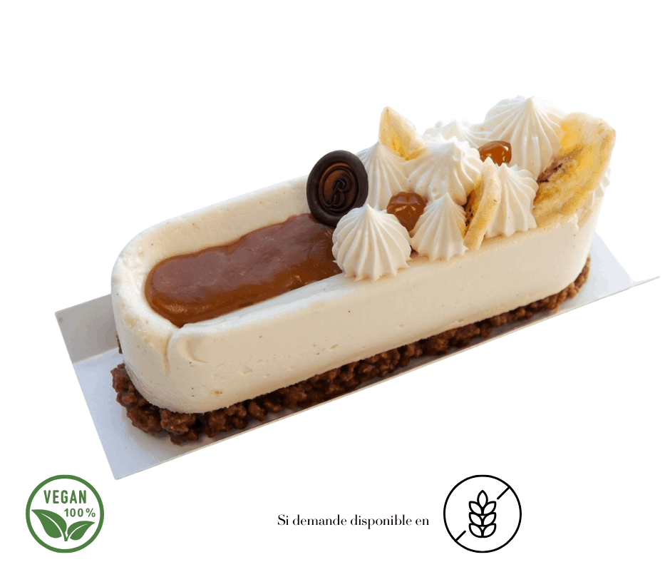 Banoffee vegan option sans gluten patisserie colombiers herault 34