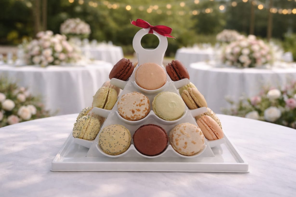 Pyramide macarons mariage bapteme anniversaire colombiers herault chocolatier patissier